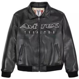 NEW Avirex x Trapstar Leather Bomber Jacket – Black – Limited Edition XL
